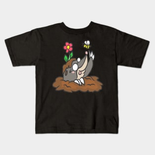 Mole Gardener Animal Funny Garden Gift Cool Kids T-Shirt